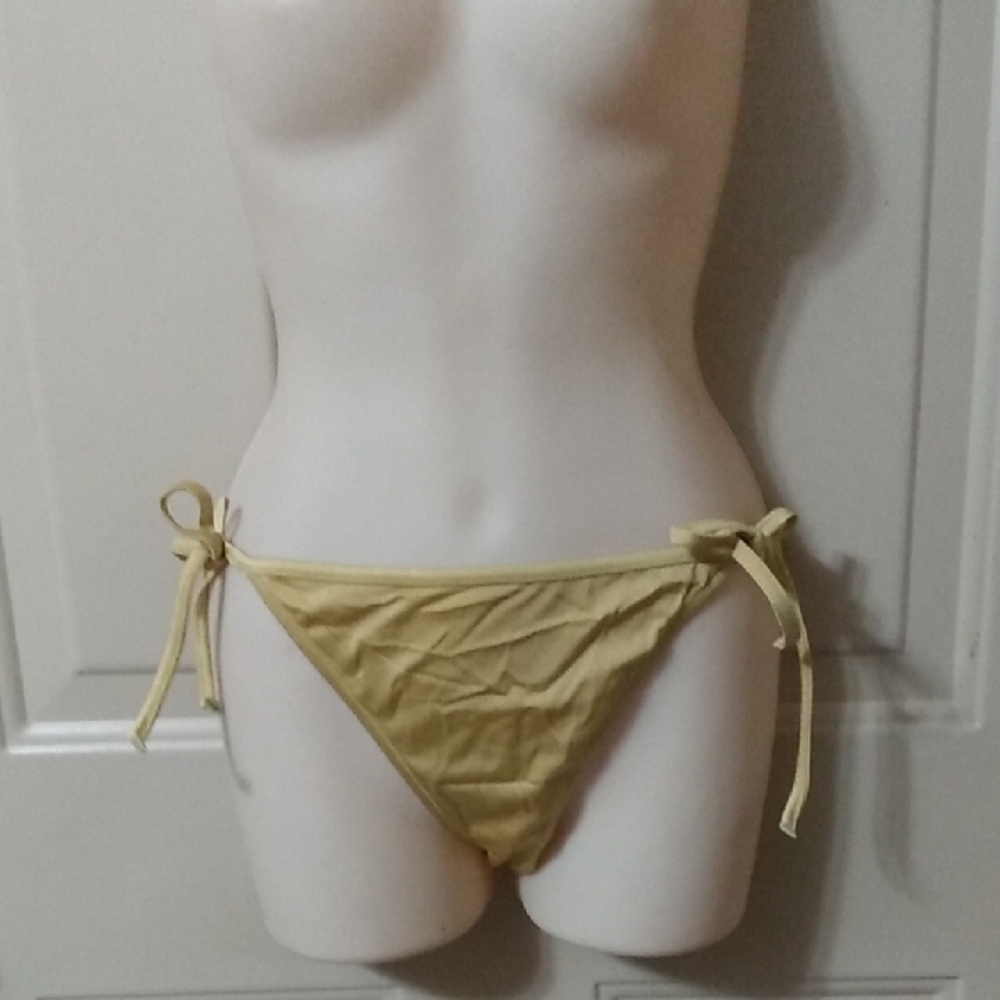 Vtg Gold Victoria's secret Bikini Bottom